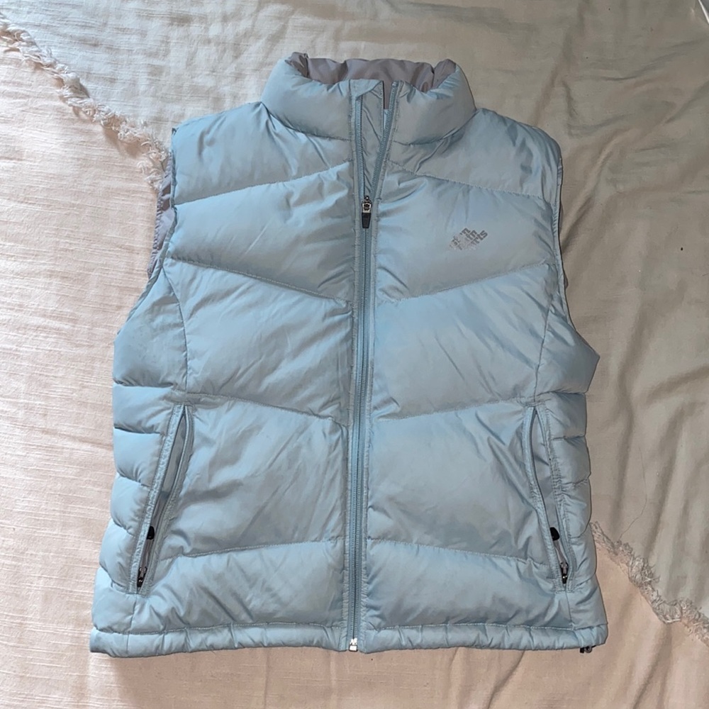 EMS// Light Aqua Puffy Vest